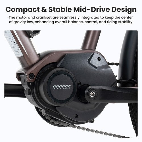 Touroll MA2 Elektrofahrrad, 250-W-Mittelmotor, 36 V 13 Ah Touroll MA2 Elektrofahrrad, 250-W-Mittelmotor, 36 V 13 Ah